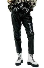 TOPSHOP Vinyl Peg Trousers