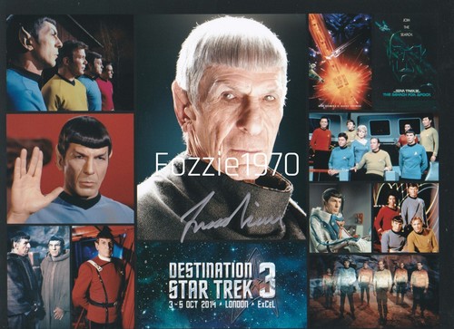 Star trek leonard nimoy signed - leonard,