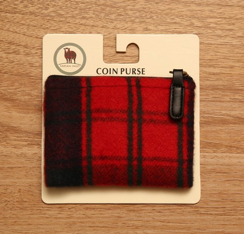 Tartan coin purse wallet - tartan,