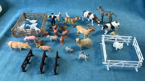 Vintage lot farm animal toys - vintage,