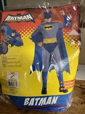 Boys Batman Brave & The Bold Costume Superhero Fancy Dress Outfit 8-10 years