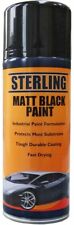 Matt Black Paint Spray Aerosol Car Auto Quad Truck Cycle Bike Van 400ml x 12