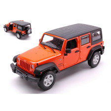 JEEP WRANGLER UNLIMITED 2015 ORANGE 1:24 Maisto Road Car New Model