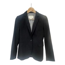 Banana Republic Blazer Black One Button Lined Smart Office Size Petit Small 0
