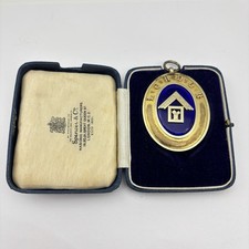 London Craft Provincial Past Rank Stirling Silver Masonic Jewel Regalia