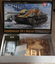 1:48 Scale WWII German "Jagdpanzer 38(t) Hetzer", with Metal Die-Cast Chassis