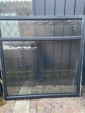 Upvc Grey Woodgrain Fixed Window