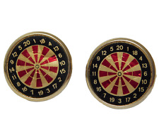 Dart board cufflinks by