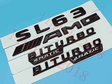 Gloss Black Flat " SL63 AMG