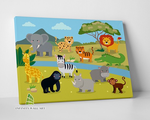 Safari jungle animals canvas - jungle,