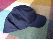 Childs Navy Baseball Cap/Legionnaires Cap/Sun Hat & Neck Protector Brand New