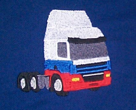 Daf 85cf space cab embroidered - space,