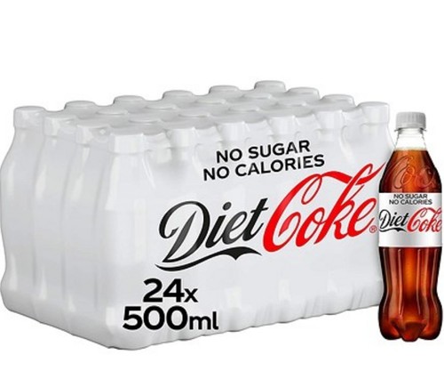 Diet coke 500ml bottle - coke, pack
