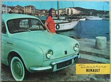 RENAULT Dauphine Car Sales Brochure 1959