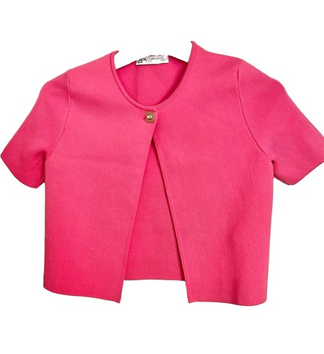 Zara pink crop knitted - crop,