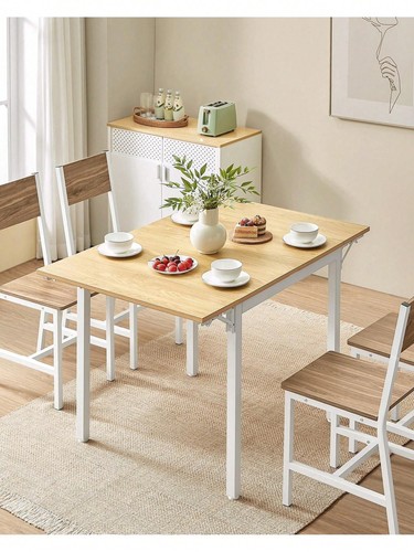 White extendable drop leaf - extendable,