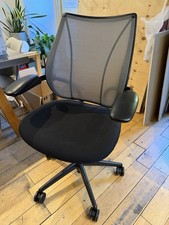 - - - Humanscale Liberty Black Office  Desk Chair  - - -