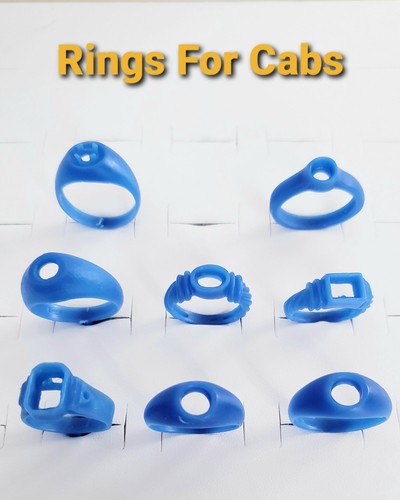 Assorted rings for cabachons - rings,