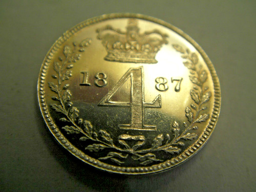 Maundy 1887 4d - ,