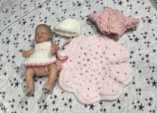 Silicone baby girl doll - , with