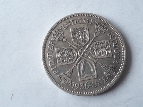Silver one florin 1936 - one,