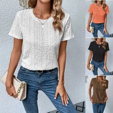 Womens Ladies Short Sleeve