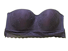 Secret Possessions UK Medium Black Wire Free Padded Longline Strapless Bra