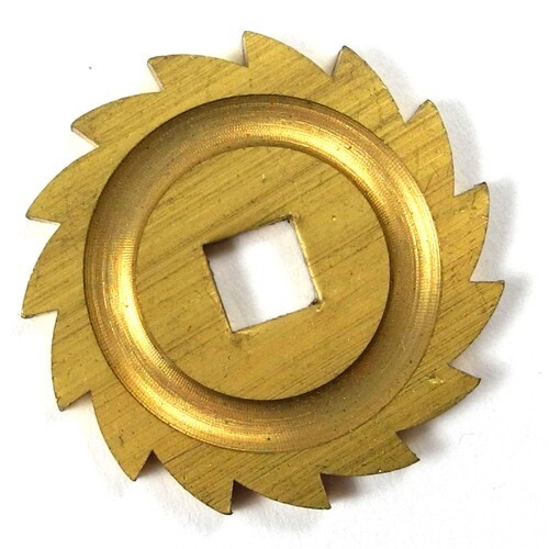 Brass ratchet click wheel - brass, for