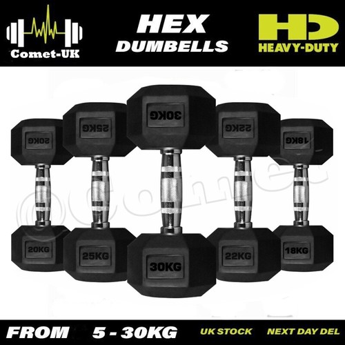 30kg hex dumbbells cast - 5-30kg,
