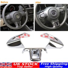 Steering Wheel Chrome Inserts Cover Trim For VW Golf Polo Jetta Caddy Touran New