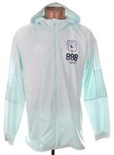 CARDIFF CITY 2021/2022 RAIN JACKET FOOTBALL ADIDAS SIZE S ADULT