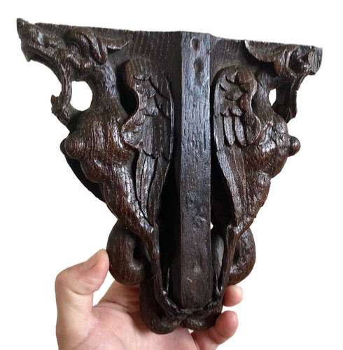 Antique 18thc carved oak - antique,