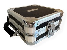 Leitz Locking Flight Case CD DVD Wallet With Keys Shoulder Strap Holds 32 Discs