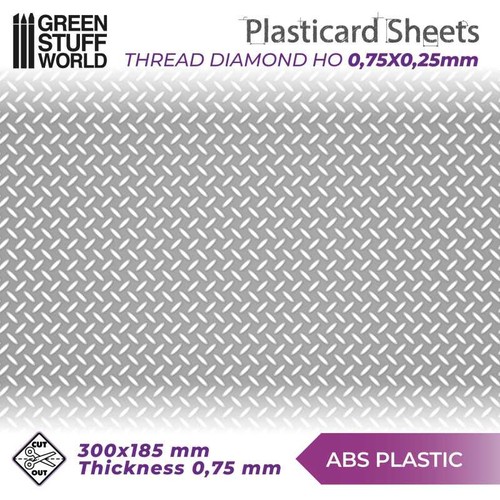 Abs plasticard thread - -,