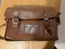 BROWN LEATHER SCHOOL SATCHEL