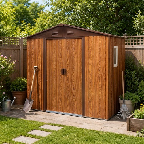 6x6 outdoor metal storage - outdoor,