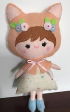 CUTE RAG DOLL WEARING CAT-EARS