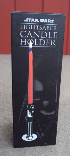 Star wars lightsaber candle - star,