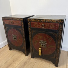 Vintage Pair Chinese Lacquer