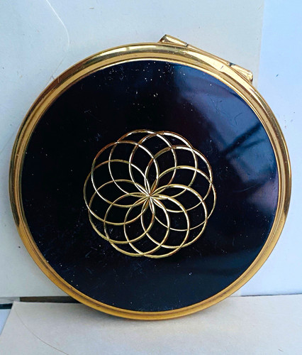 Vintage stratton round enamel - stratton,
