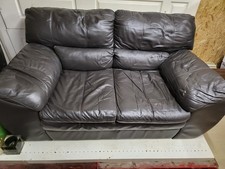 Leather Sofa + Chair + Stool
