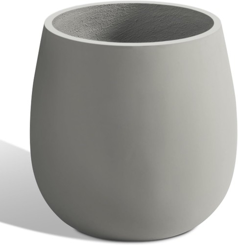 Gray large tall - large, oval