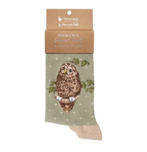 Wrendale green owl bamboo - wrendale,