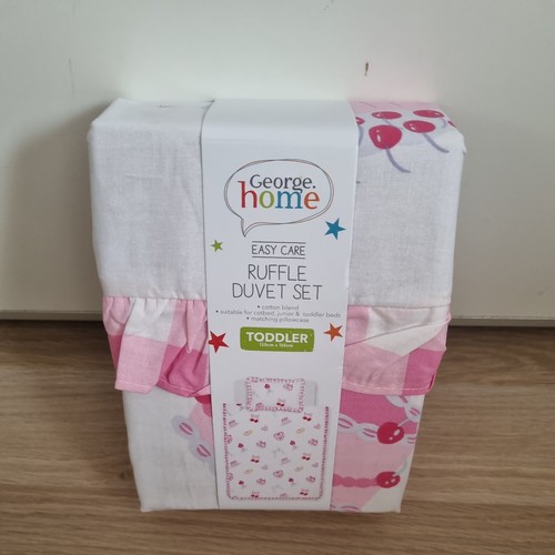 George girls pink white ruffle