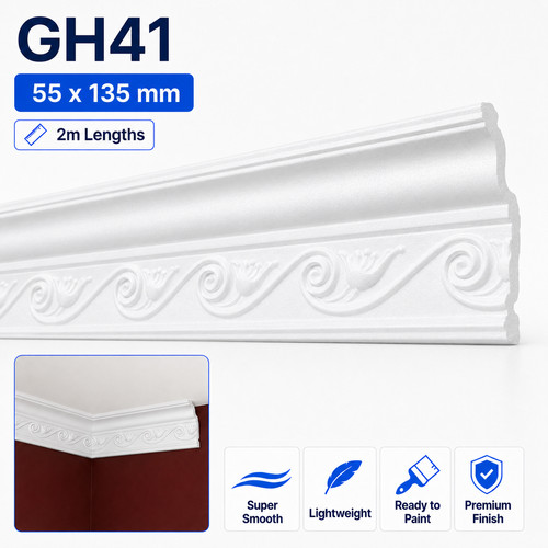 Coving polystyrene super - polystyrene,