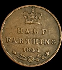 1844 Half Farthing Queen