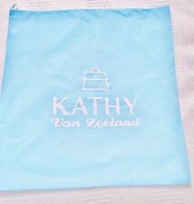 Brand new light blue Kathy van zeeland cloth bag with tie