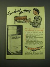 1953 Cannon Gas Cooker A125 Ad - Eye-Level grilling
