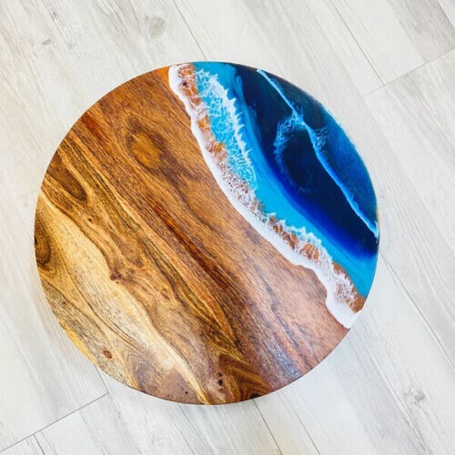 Epoxy resin woodentable - resin,