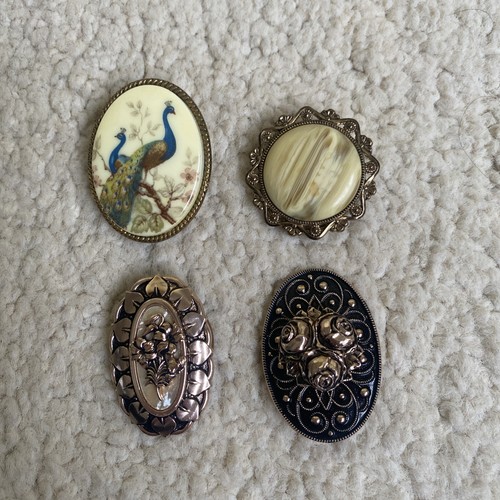 Vintage scarf clip job lot - vintage,